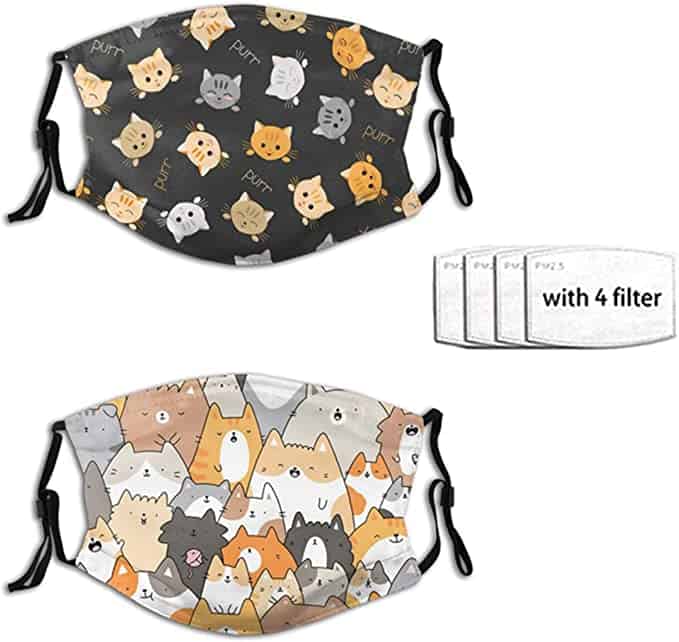 ALLSRO Breathable Cat Face Masks 2pcs