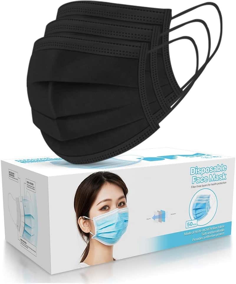 PM PERFORMOTOR Black Disposable Face Mask