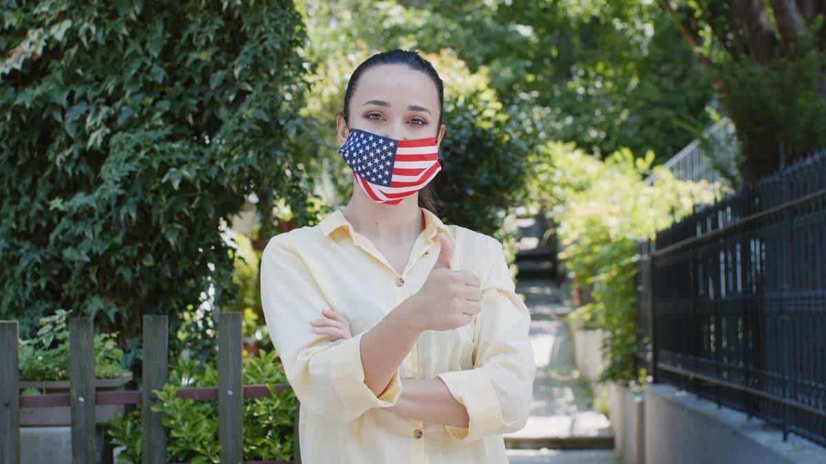 American Flag Masks