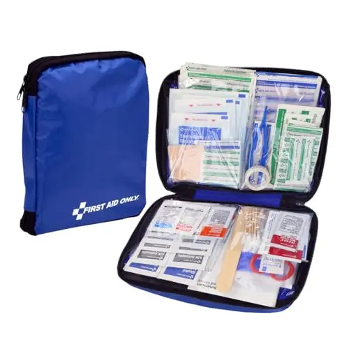 First Aid Only 299 piece first aid kit in compact soft-sided pouch