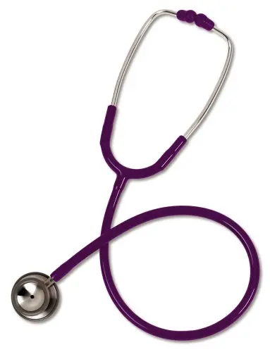 Prestige Medical veterinary stethoscope in purple with extended tubing