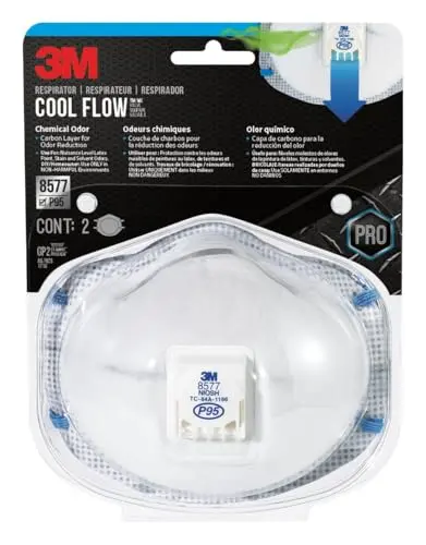 3M P95 respirator mask with carbon filter and exhalation valve