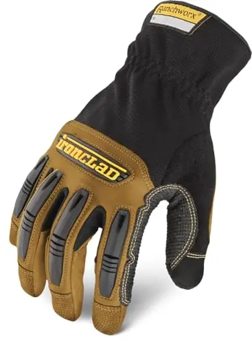 Ironclad Ranchworx leather work gloves with reinforced palm