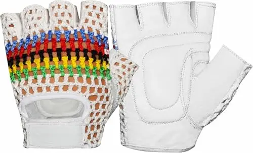 Kango Fitness padded mesh leather wheelchair gloves