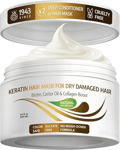 VITAMINS Keratin Hair Mask for protein repair and deep conditioning