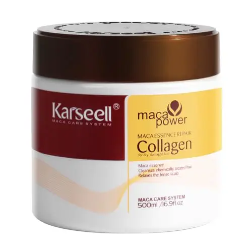Karseell Collagen Hair Treatment jar with creamy texture for deep repair