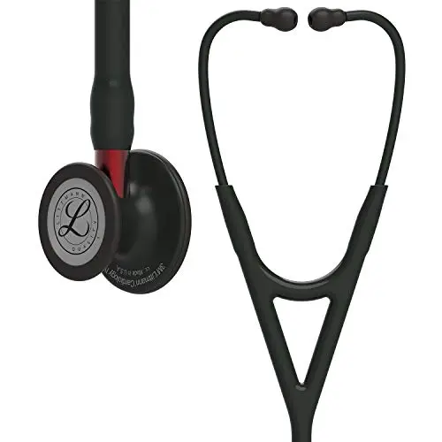 3M Littmann Cardiology IV stethoscope with black tube and red stem