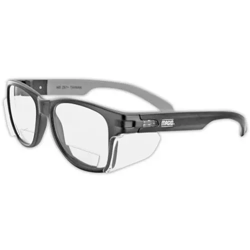 Magid anti-fog safety glasses with permanent side shields