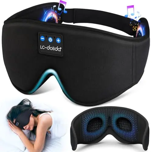 LC-dolida sleep mask with built-in Bluetooth headphones