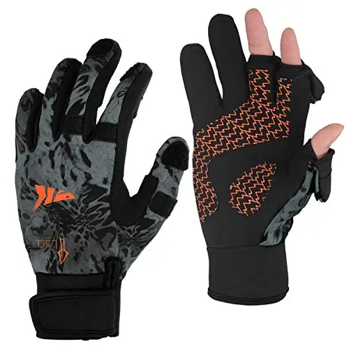KastKing Mountain Mist cold weather gloves with touchscreen fingertips
