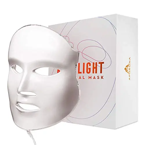 Aphrona FDA-cleared LED facial mask with red and blue light therapy