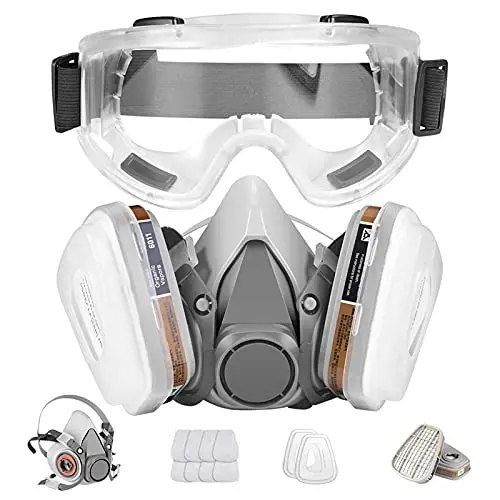 BAOMAO half facepiece gas mask with safety glasses