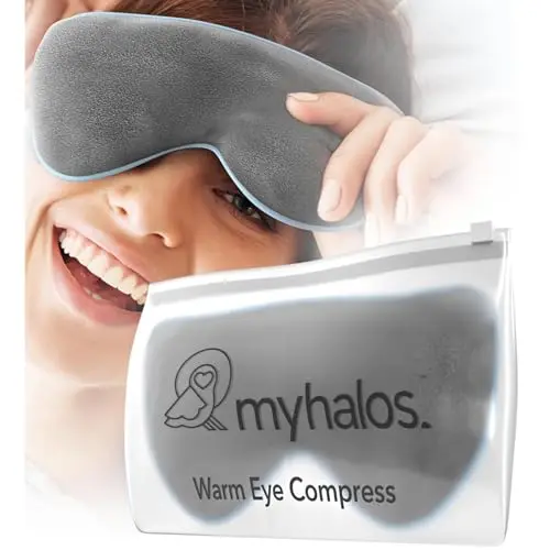 MyHalos microwavable heated eye mask for stye treatment