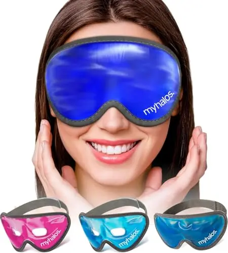 MYHALOS reusable gel eye mask for sinus pain relief
