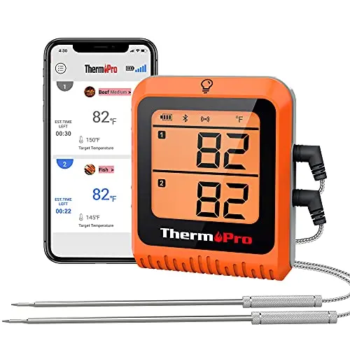 ThermoPro Bluetooth wireless meat thermometer with two probes