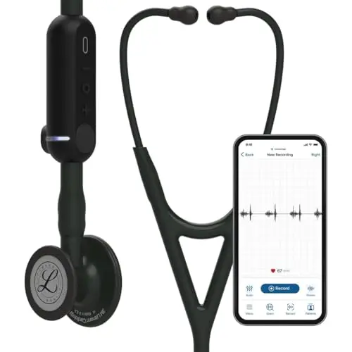 Littmann CORE digital stethoscope with black finish and modern design