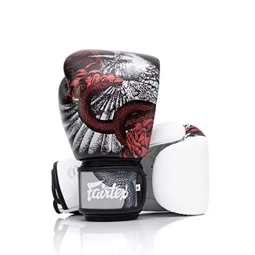 Fairtex Beauty of Survival boxing gloves with unique artwork