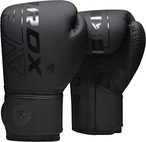 RDX Pro Training boxing gloves in black