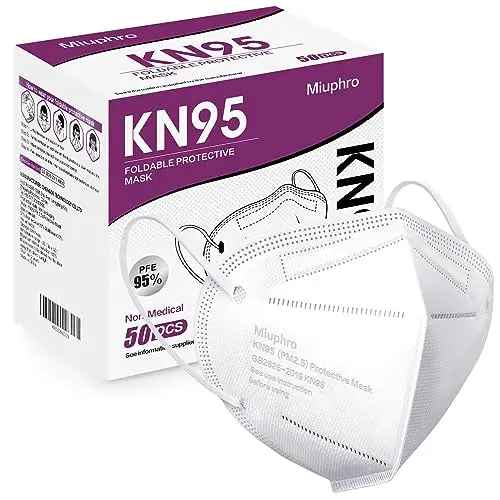 Miuphro KN95 disposable face masks in bulk pack