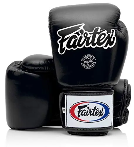 Fairtex BGV1 Muay Thai boxing gloves in black
