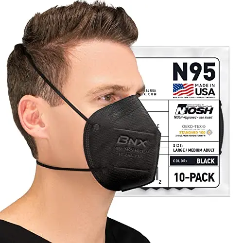 AccuMed BNX N95 black particulate respirator mask