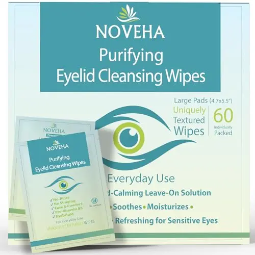 NOVEHA Hypochlorous Acid Eyelid Wipes for sensitive eyes