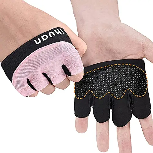 ihuan new weight lifting gloves with partial coverage for pull ups