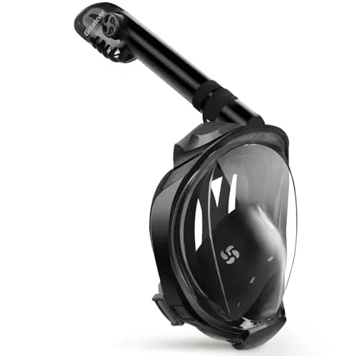 Greatever G2 full face snorkel mask with foldable design and camera mount