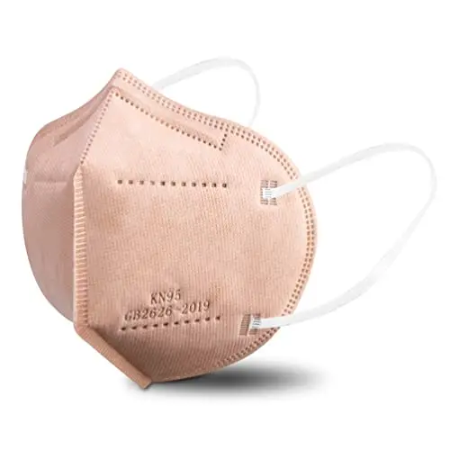 akgk KN95 pink disposable face mask with 5-ply layers