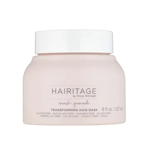 Hairitage Argan Oil hair mask jar for dry curly hair