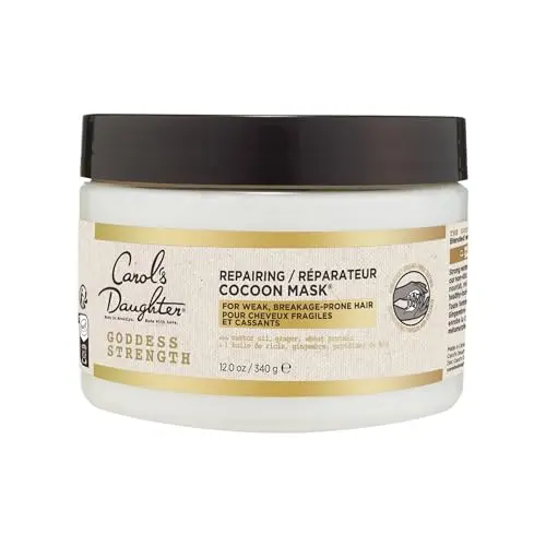 Carol's Daughter Goddess Strength hair mask jar for curly hair repair
