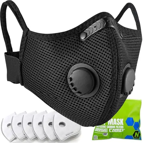 BASE CAMP M Plus reusable dust mask with carbon filters