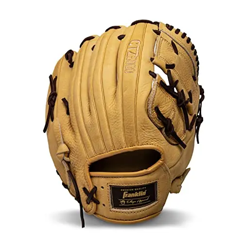 Franklin Sports CTZ5000 baseball glove in camel and brown