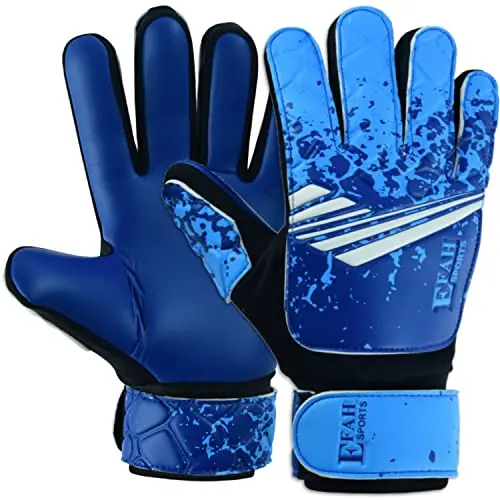 EFAH SPORTS kids goalkeeper gloves with super grip protection palms and wrist support