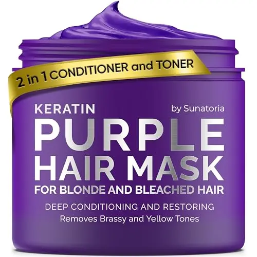 SUNATORIA Keratin Purple Hair Mask jar