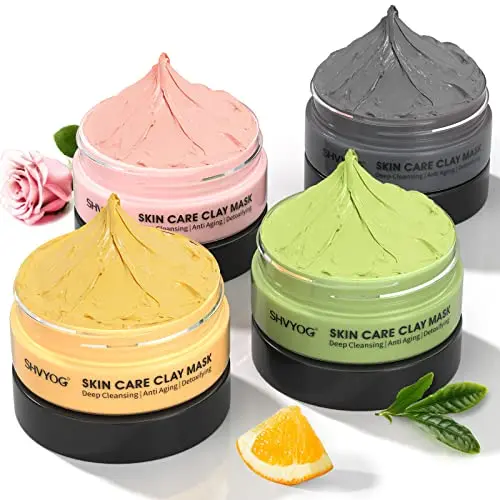 SHVYOG 4 Pcs Clay Facial Mask Set product image