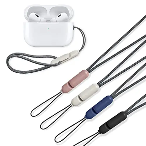 AIBEAMER 4-pack lanyard for AirPods Pro 2 with quick release buckle