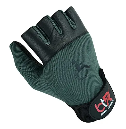 BTR Born to Race unisex wheelchair gloves with secure closure