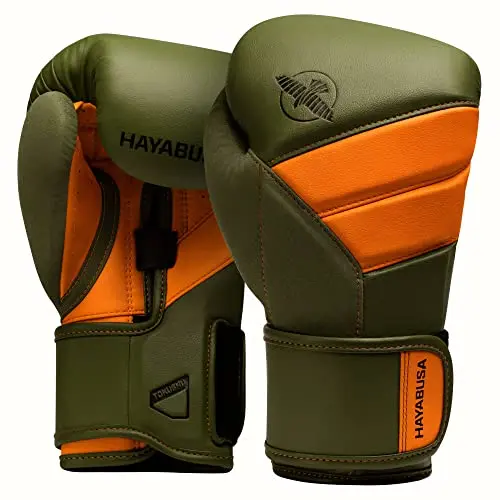 Hayabusa T3 Boxing Gloves in black with dual wrist straps