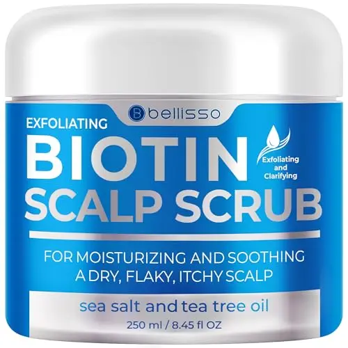 Bellisso Biotin Scalp Scrub for exfoliating and dandruff relief
