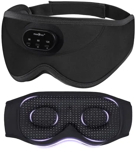 MUSICOZY 3D Bluetooth sleep mask with timer