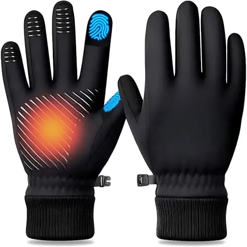 FEWTUR waterproof winter gloves with thermal insulation