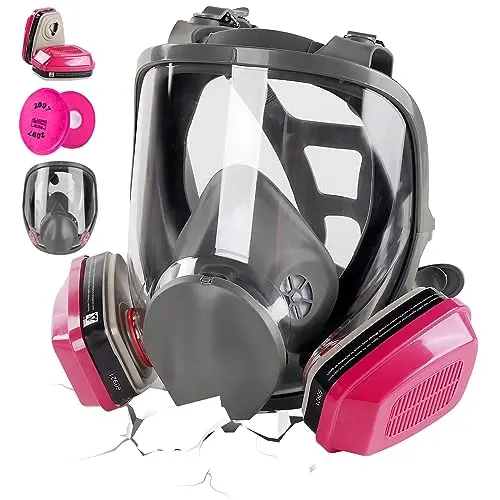 Wfoai 6800 full face respirator mask with 60921 and 2097 filters