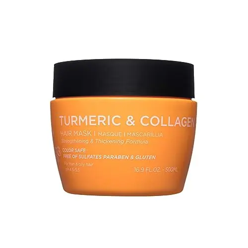 Luseta Turmeric & Collagen Hair Mask bottle for oily hair