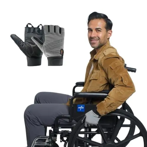 Inspired Comforts wheelchair gloves with reflective elements