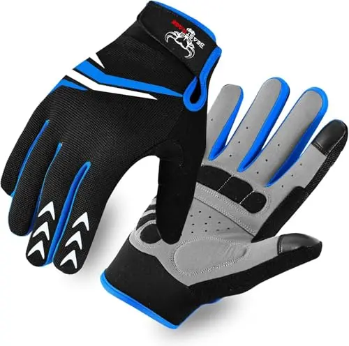 BEAST RAGE Full Finger Cycling Gloves with gel padding