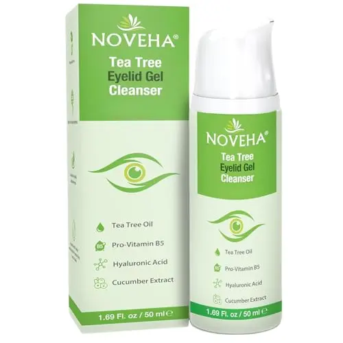 NOVEHA Tea Tree Eyelid Gel Cleanser for blepharitis