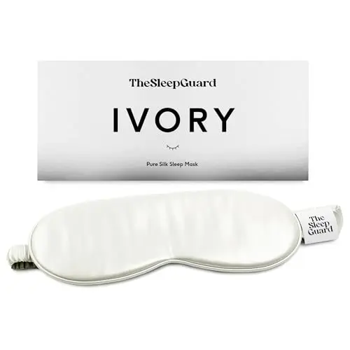 TheSleepGuard pure silk sleep mask in luxury packaging