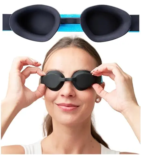 MyHalos moisture chamber glasses for dry eyes with adjustable strap