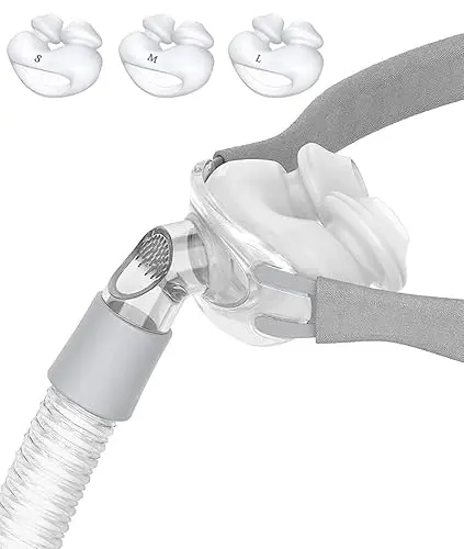 Unsvorns CPAP nasal pillow mask frame system with small, medium, and large cushions